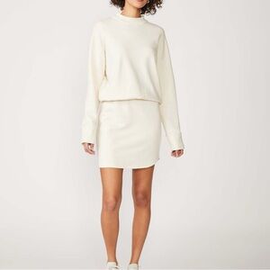 Stateside Terry Mini Dress Cream